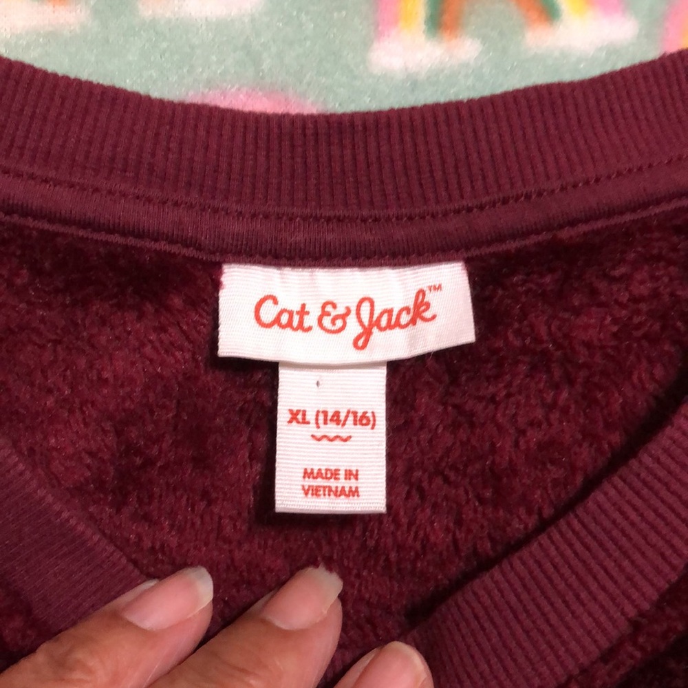 Cat & Jack Big Girl’s Pull On Sweater - Picture 6 of 10